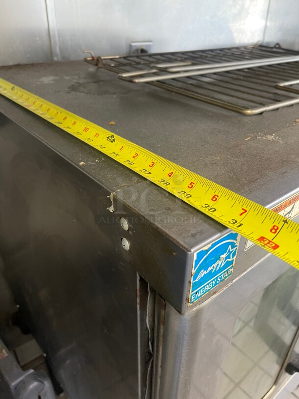 Late Model! Vulcan VC4GD Commercial Single Full Size Natural Gas Convection Oven - 50,000 BTU One Stand With 5 Shelves NSF Tested and Working! - Image 9 of 11