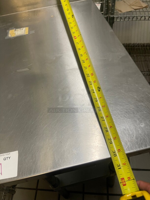 Clean! Commercial Stainless Steel Table With Shelf NSF 18x30x35 - Image 5 of 6