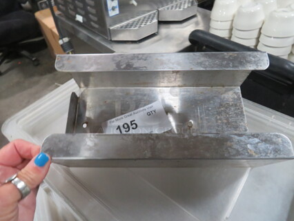 One Stainless Steel Wall Mount Glove Box Holder. 5.5X10.5X4