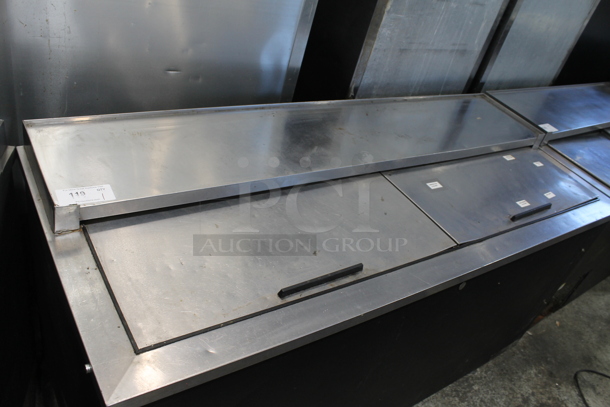 Beverage Air DW64 Stainless Steel Commercial Back Bar Bottle Cooler w/ 2 Sliding Lids. 115 Volts, 1 Phase. Tested and Working! - Image 2 of 6