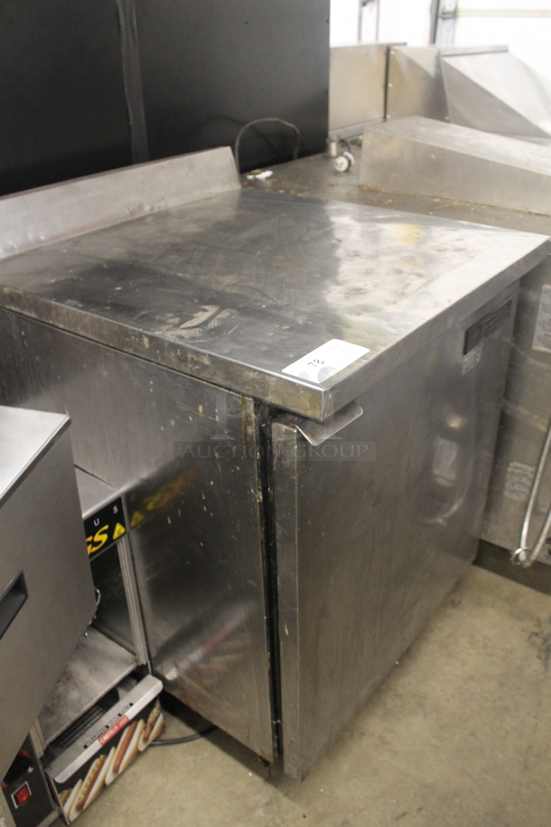 True TWT-27F Stainless Steel Commercial Single Door Work Top Freezer w/ Back Splash. 115 Volts, 1 Phase. Tested and Powers On But Does Not Get Cold - Image 2 of 6