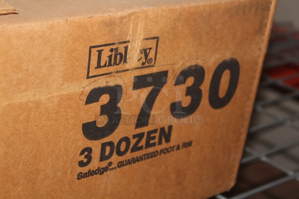 NEW IN BOX! 1 Box (35 Count) Libbey Embassy 14oz. Beer Glasses. 35X Your Bid!  - Image 2 of 3