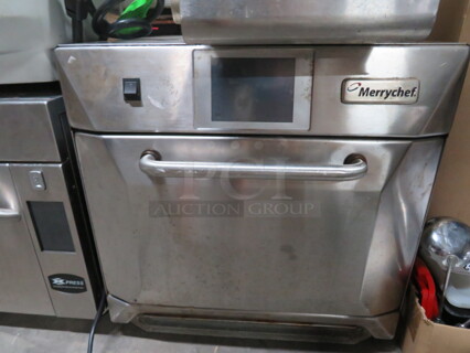 One Merrychef Eikon E4 High Speed Counter Top Convection Oven. 208-240 Volt. 1 Phase. 23X28X24