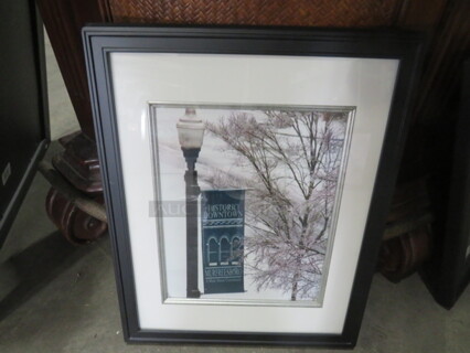 One 12.5X15.5 Framed/Matted Picture.