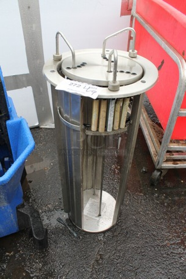 APW Wyott Stainless Steel Plate Dispenser. 