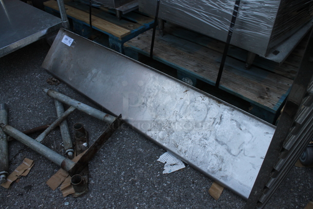 Stainless Steel Wall Mount Shelf. - Image 2 of 2