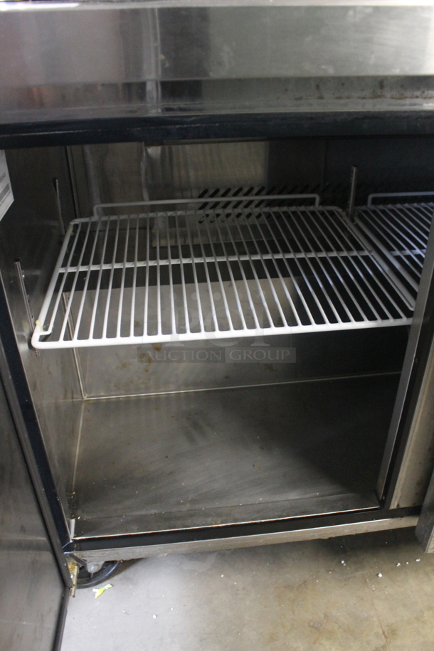 2016 Atosa AWTC48 Stainless Steel Commercial 2 Door Undercounter Cooler on Commercial Casters. 115 Volts, 1 Phase. Tested and Powers On But Does Not Get Cold - Image 3 of 5