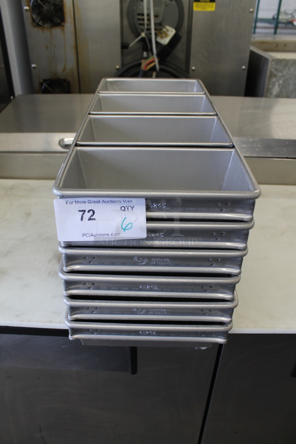 6 BRAND NEW SCRATCH AND DENT! Chicago Metallic 44245 Metal 4 Loaf Baking Pans. 6 Times Your Bid! - Image 2 of 6