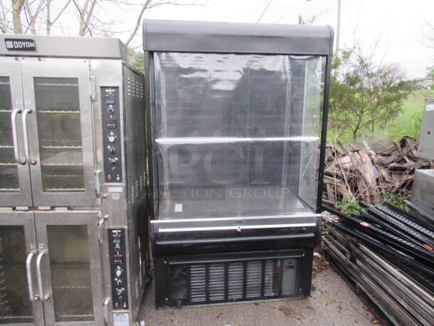 One Masterbilt Refrigerated Grab N Go With Cold Shield. Model# QMVM-48. 115  Volt. 48X32X82 - Image 2 of 2