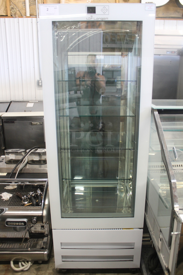 Longoni Metal Commercial Single Door Reach In Freezer Merchandiser on Commercial Casters. Cannot Test Due To Plug Style - Image 1 of 7