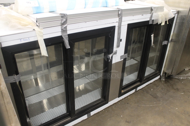 BRAND NEW SCRATCH AND DENT! Stainless Steel Commercial 4 Door Back Bar Cooler Merchandiser. Does Not Come w/ Remote Compressor - Image 2 of 9