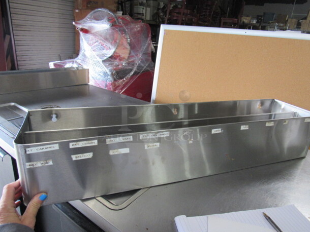 One 35 Inch Dual Stainless Steel Speed Rail. - Image 1 of 1