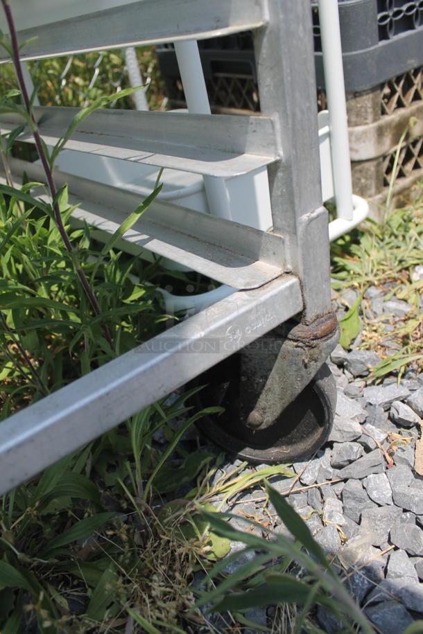 Commercial Stainless Steel Half Size Pan Rack On Commercial Casters.  - Image 5 of 5