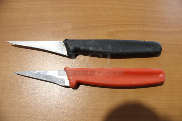 2 Sharpened Stainless Steel Paring Knives. 6.5