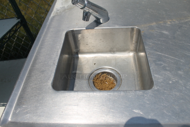 Commercial Stainless Steel 2 Bay Sinks In Different Sizes Both With Faucets And Undershelf On Galvanized Legs - Image 2 of 7