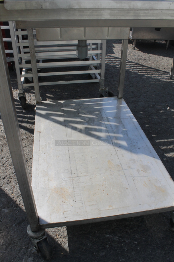 ALL ONE MONEY! Belshaw Commercial Stainless Steel Glazing Station For Donuts On Commercial Casters. - Image 5 of 7