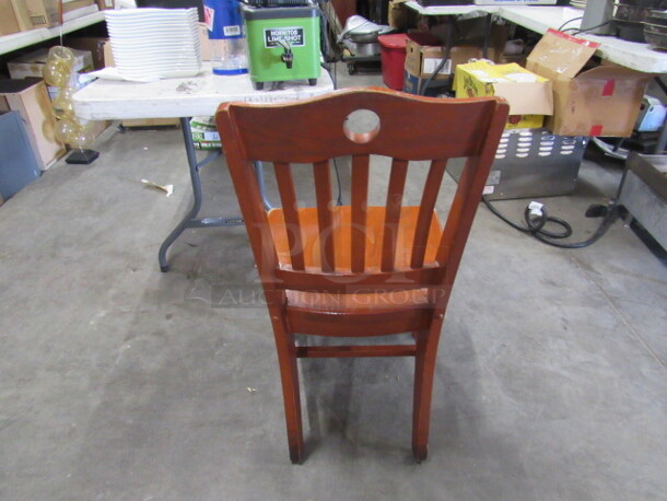 Wooden Schoolhouse Chair. 4XBID - Image 3 of 3