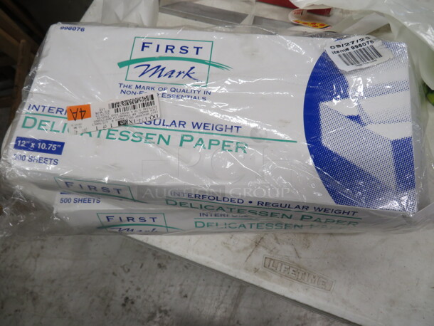 One Lot Of 2 Boxes First Mark 12X10.75 Deli Sheets. - Image 1 of 1