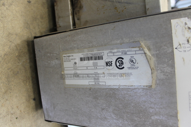 Pitco Frialator P18K Stainless Steel Commercial Oil Filtration System on Commercial Casters. 115 Volts, 1 Phase. - Image 6 of 6