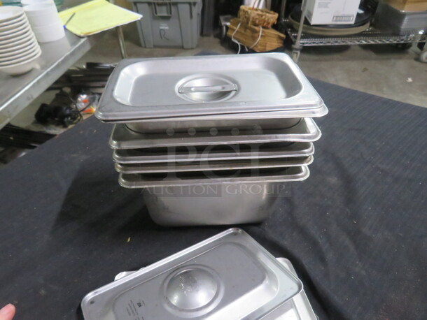 1/9 Size 4 Inch Deep Hotel Pan With Lid. 5XBID - Image 1 of 1