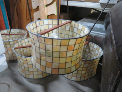 One Round Pendant Light Fixture. 18X64