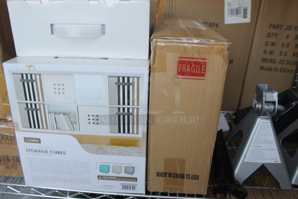 ALL ONE MONEY! Tier Lot of Various BRAND NEW SCRATCH AND DENT! Items Including Magic Mill Dehydrator, Le'raze GL462 Glass Bowls, Storage Cubes - Image 3 of 5