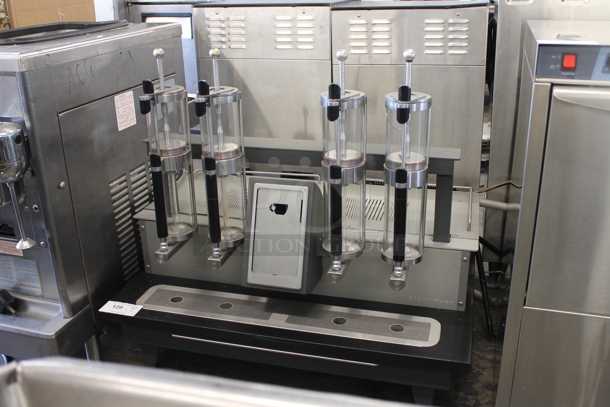 Alphadominche Steampunk Stainless Steel Commercial 4 Hopper Coffee and Tea Brewer and Dispenser. - Image 2 of 6