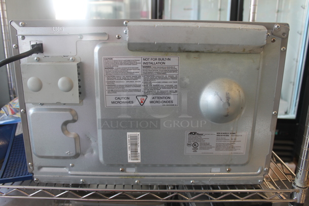 2010 Amana RCS10MPA Stainless Steel Commercial Countertop Microwave Oven. 120 Volts, 1 Phase.  - Image 7 of 8