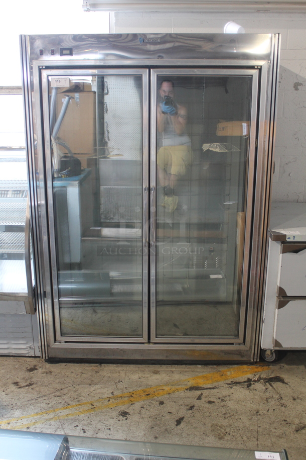 CustomCool Stainless Steel Commercial 2 Door Reach In Cooler. Does Not Come w/ Remote Compressor. - Image 2 of 7