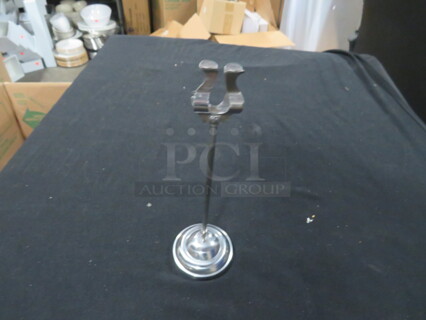 8.5 Inch NEW Tabletop Stainless Steel Menu Holder. #MSTD-8. 11XBID