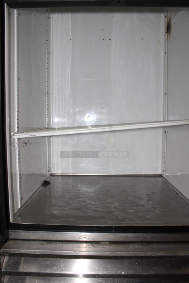 True T-23-2 Stainless Steel Commercial 2 Half Size Door Reach In Cooler on Commercial Casters. 115 Volts, 1 Phase. Tested and Working! - Image 5 of 6