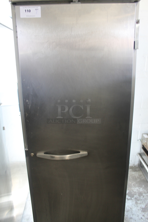 Beverage Air EF24-1AS Stainless Steel Single Door Reach In Freezer w/ Poly Coated Racks on Commercial Casters. 115 Volts, 1 Phase. Tested and Working! - Image 3 of 5