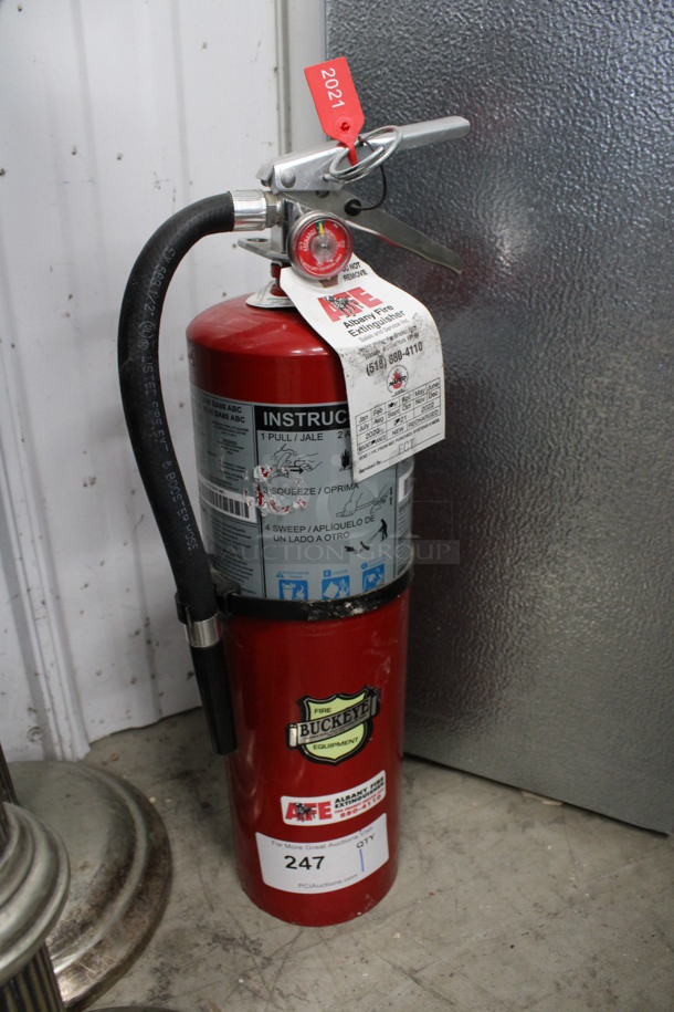 Buckeye Dry Chemical Fire Extinguisher. 5x7x21 - Image 2 of 3
