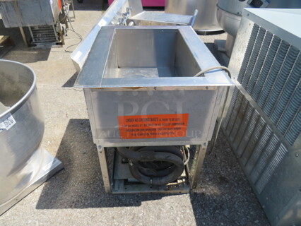 One SS Duke Refrigerated Drop In Cold Well With Drain. Model# ADI-1MD-M. 115 Volt. 24X18X23. $3931.67