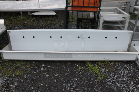 BRAND NEW SCRATCH AND DENT! Regency Stainless Steel Commercial Trough Sink. No Legs.