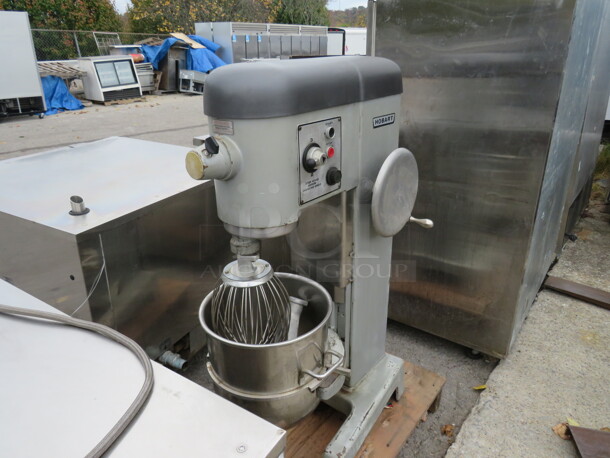 One Hobart 40 Quart Planetary Mixer With Bowl Whip And Paddle. Unable To Test. 208 Volt. 3 Phase. Model# D-340.  - Image 2 of 7