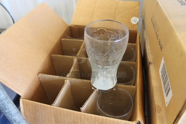 ALL ONE MONEY! Lot of 3 Boxes of Beverage Glasses Including Coca Cola Glasses - Image 2 of 4