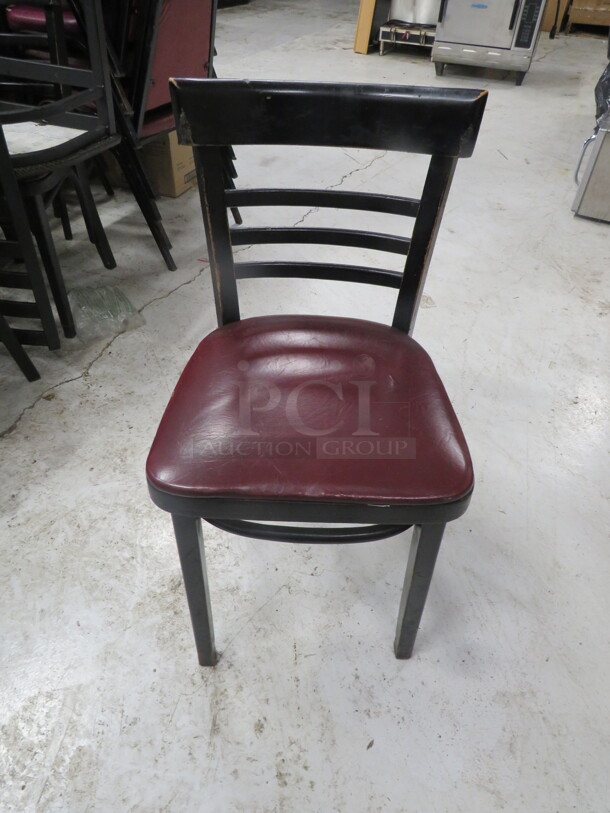 Wooden Chair With Cushioned Seat. 2XBID - Image 1 of 1