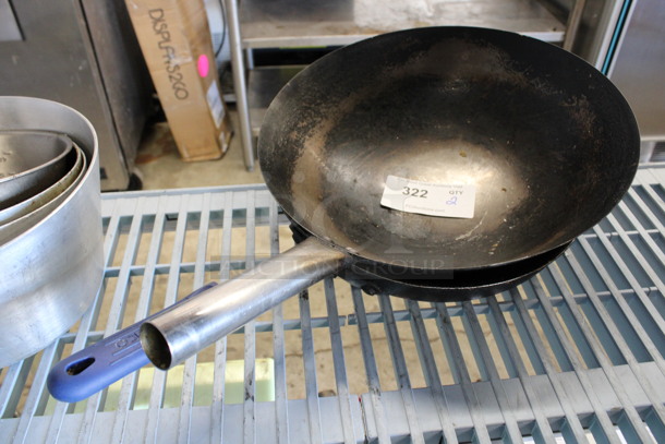 2 Metal Skillets. 21x14x5, 2x12.5x2.5. 2 Times Your Bid!