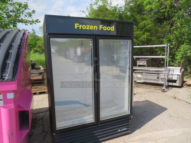 One True 2 Door Glass Display Freezer With 8 Racks. Model#GDM-49F-LD. 115/208-230 Volt. 1 Phase. 54X30X79. $8209.14. - Image 1 of 2