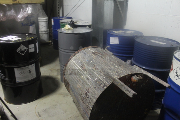 ALL ONE MONEY! MEGA LOT of Various Items Including Metal Tank, Poly Buckets and Metal Tins . BUYER MUST REMOVE. - Image 10 of 12