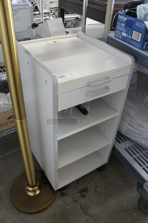 Gracious Living White and Clear Poly 3 Drawer Filing Unit. - Image 2 of 7