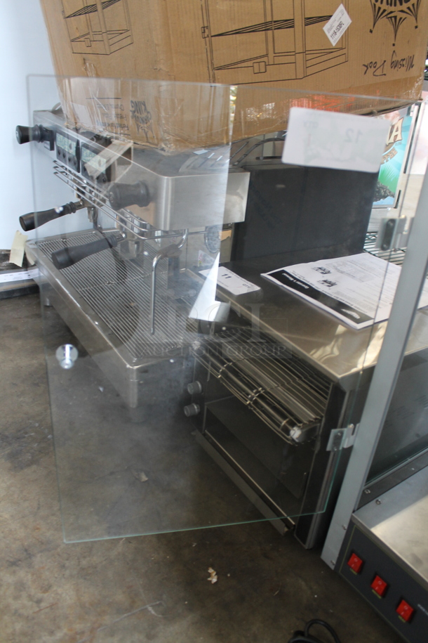 BRAND NEW SCRATCH AND DENT! 2022 Carnival King 382HPW12D2S Stainless Steel Commercial Countertop 12" Full Service Warmer / Merchandiser. 120 Volts, 1 Phase. Tested and Working! - Image 5 of 7