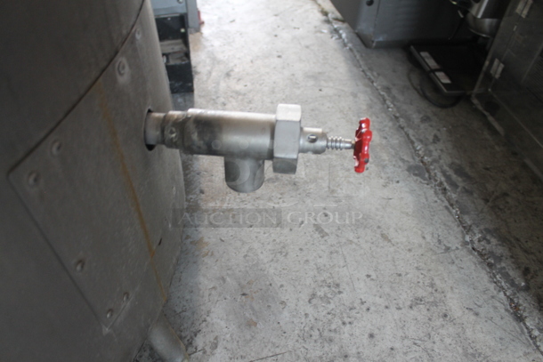 Hamilton Stainless Steel Commercial Natural Gas Powered Floor Style 60 Gallon Steam Kettle.  - Image 5 of 8