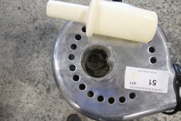 Prepline PrepFaster 2000 Commercial Stainless Steel Electric Countertop Juicer. 110V. Tested and Working! - Image 6 of 8