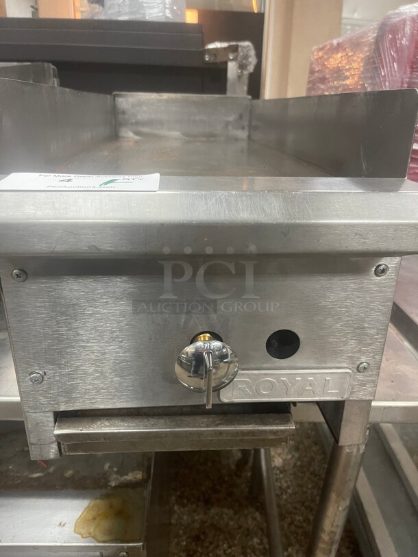 Fully Refurbished! Royal Range RMG-12 - Countertop Commercial Griddle, Flat Grill Natural gas, 12 inch Wide  surface, 3/4 inch thick plate NSF - Image 5 of 8