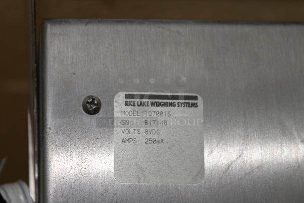 Rice Lake Q7001S Metal Commercial Scale w/ Metal Weight Plate. BUYER MUST REMOVE. - Image 3 of 3
