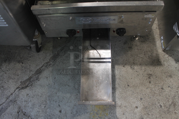 EmberGlo Commercial Stainless Steel Electric Powered Countertop Charbroiler on Galvanized Legs. - Image 3 of 8