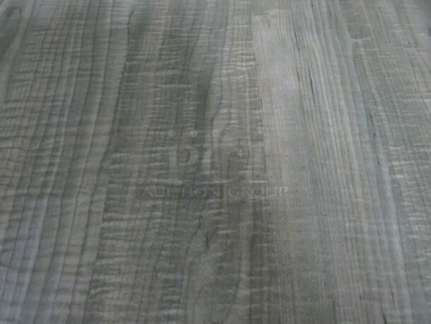 One Green Laminate Table Top On A Pedestal Base. 30X30X30 - Image 2 of 2