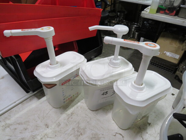 Poly Pump Containers. 3XBID